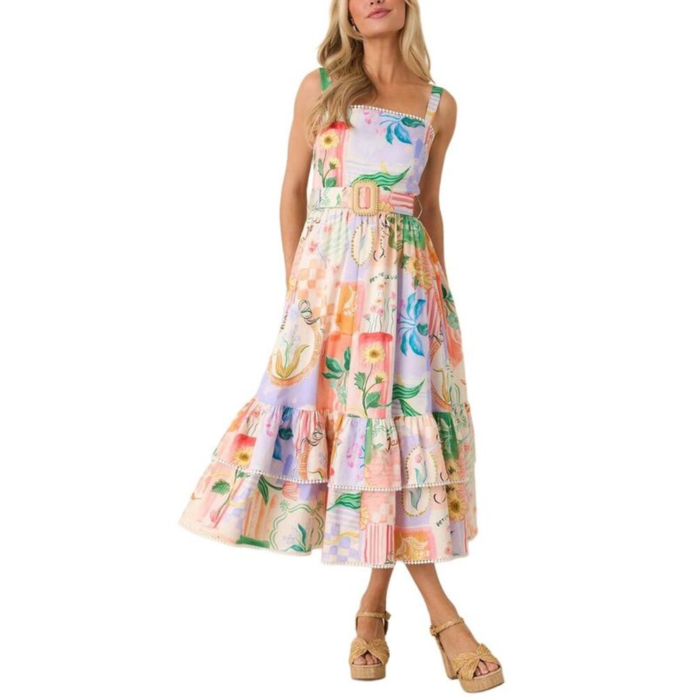 Amina Glam Womens  Midi Dress